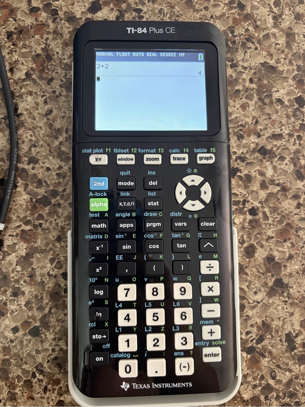 Texas Instruments TI-84 Plus CE Color Graphing Calculator w/charger - Picture 2 of 4